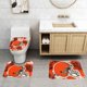 thumbnail image 2 of Juego de 3 alfombras de baño del equipo Bengals, alfombra antideslizante para baño, 31,5 x 20 pulgadas, 2 of 7