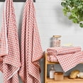thumbnail image 2 of Mainstays Performance Super Soft Quick Dry Bath Towel Set, 4-Piece, Checkered Terra Cotta, 2 of 7