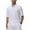 White, variant on Tyhengta Men's Cotton Henley Shirt Band Collar Short Sleeve Shirt Casual Summer Lightweight Breathable Shirt Beige L