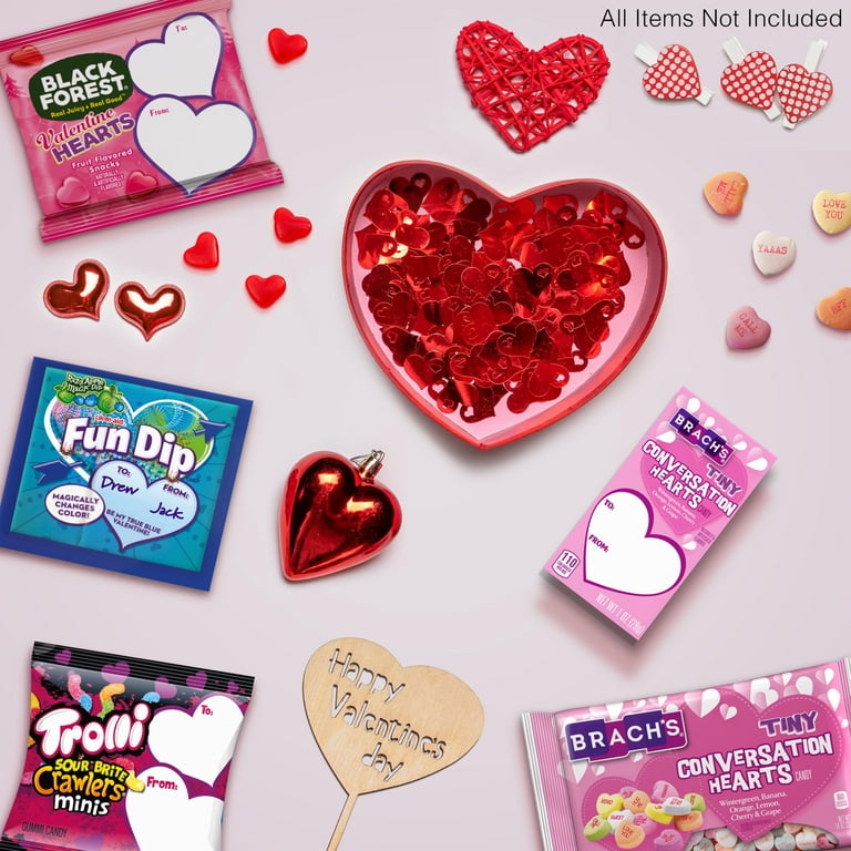 Brach's Valentine's Day Tiny Conversation Hearts, Friendship Exchange, 1 oz  Boxes, 5 ct 