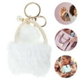 thumbnail image 3 of Unique Bargains 1 Pc Fashion Bag-shaped Handbag Charm Bag Accessories White, 3 of 5
