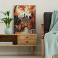 thumbnail image 5 of Autumnal Town Street Canvas Print/Wall Art，Suitable for Living Room，Bedroom，Office，Hallway，and Staircase Decoration., 5 of 8