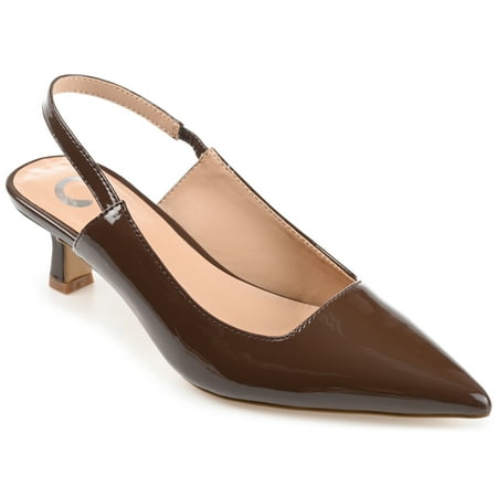 

Journee Collection Womens Paulina Kitten Heel Sling Back Pointed Toe Pumps