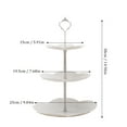 thumbnail image 2 of Piwvid Cupcake Stand, 3-Tier Dessert Plates Mini Cakes Fruit Candy Display Tower Cookie Tray Rack Candy Buffet Holder Plastic Cake Stand for Wedding Home Holiday Birthday (Round), 2 of 7