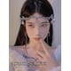thumbnail image 5 of Tiara de boda con diamantes de imitación Tiara de hoja Tiara nupcial, Tiara de corona de oro rosa Tiara Corona Joyas Cadena para la cabeza, Plata JM, 5 of 5