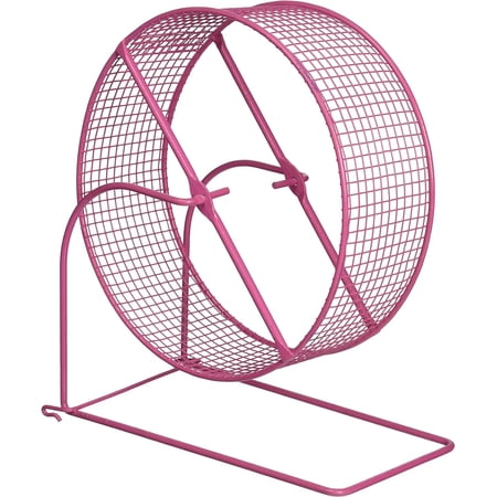 Wire Mesh Hamster Wheel - Exercise Wheel for Pet Hamster, Gerbil, and Mouse, Silent Spinning, Accessories for Small Animals, 8 Inch - Colors Vary