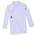thumbnail image 3 of Chef Coat Chef Jacket Catering Chef Wear Camarero Ropa de camarera Uniforme de cocina Blanco XL Yuyangstore chaqueta de cocinero, 3 of 8