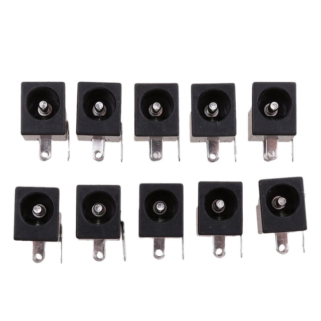 10x Montaje en PCB 5.5 X 2.1mm DC Conector de Alimentación Sunnimix Toma de corriente DC