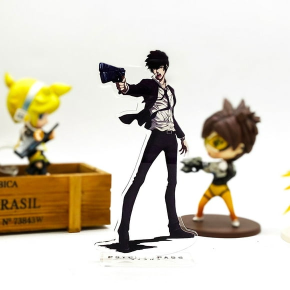 Psycho Pass Kougami Akane Makishima HM acrylique support figure modèle support de plaque Château topper anime japonais