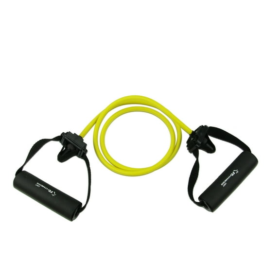 Furinno RFitness Professional Stretch Latex Exercise TUBING with Sponge Handle and Door Anchor, LIGHT (Yellow)