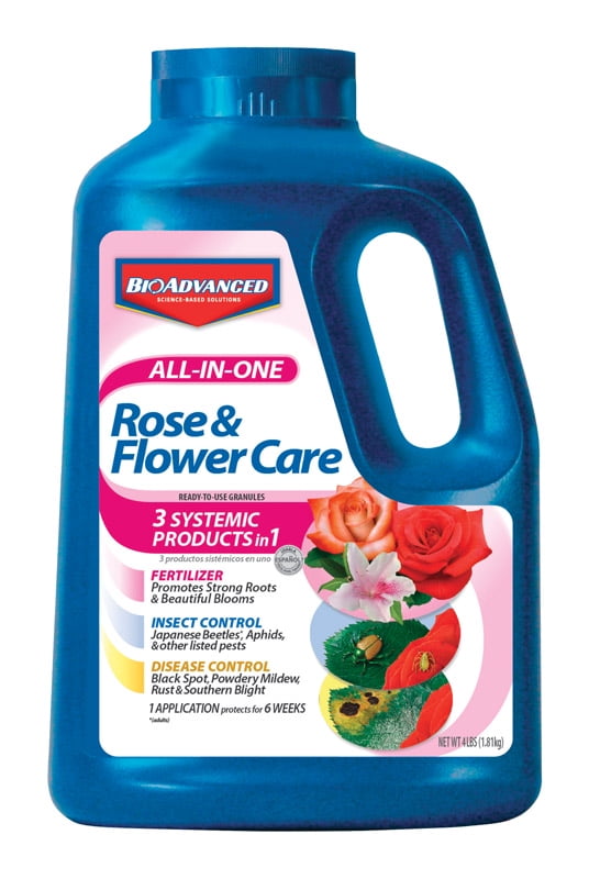 BioAdvanced All In One Rose & Flower Care 4lb Granule Fertilize and Protect