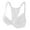 White, variant on Bras Women Lace Front Closure Bras Lightweight Breathable Support Comfortable Fit Push Up Bras
