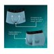 thumbnail image 2 of Decibel, Ropa Interior,  Boxer para Hombre Pack de 3 Piezas Transpirable Suave y Ajustado, Talla L DECIBEL Talla L/ Paquede x3 boxer/ Color: : Morado, Azul, Rojo, 2 of 6