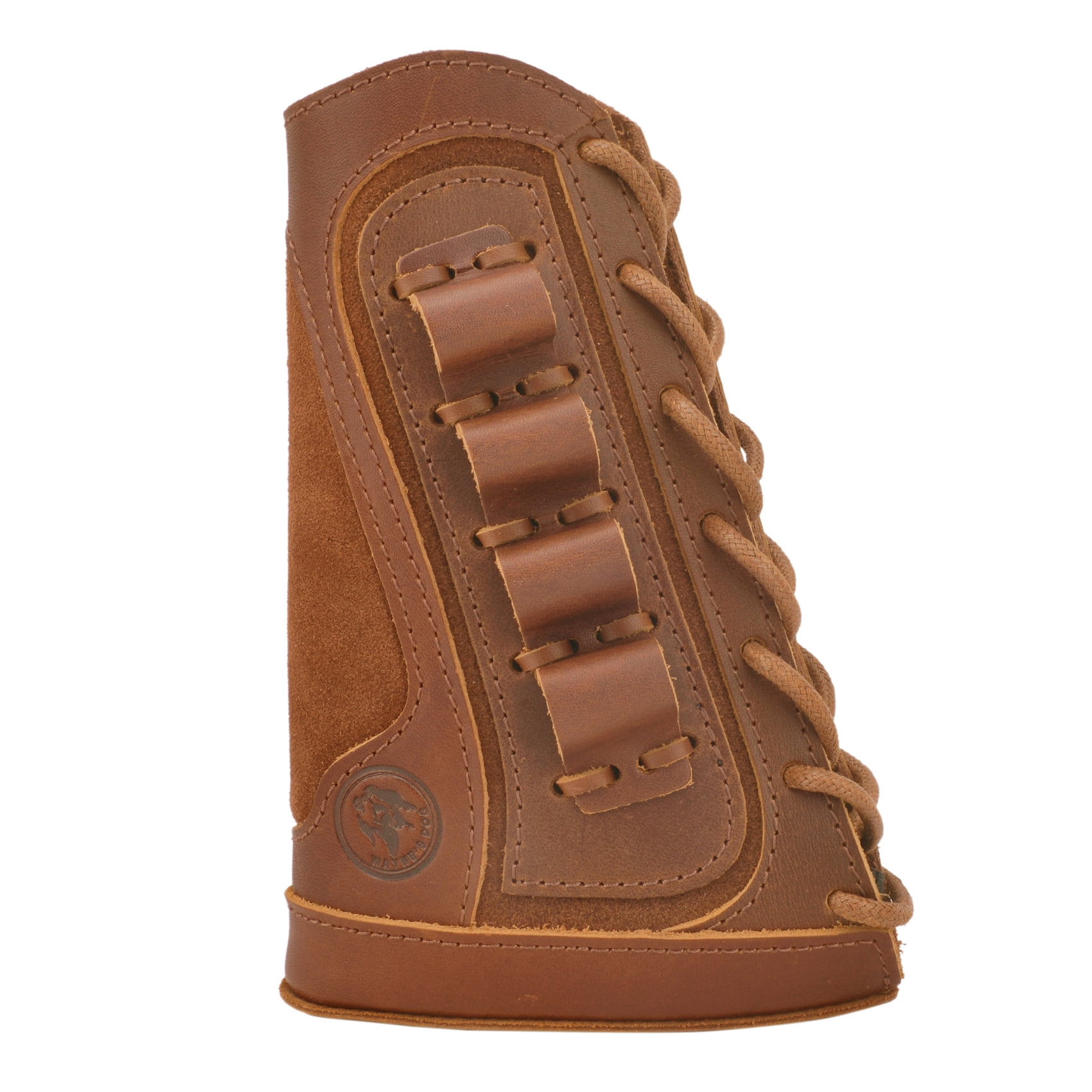 Cowhide Leather Shotgun Buttstock Shell Holder Pad for 16 Guage Right Handed Hunter Gift