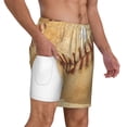thumbnail image 3 of Balery Vintage Baseball Mens Swim Trunks Swim Shorts for Men Quick Dry Inseam Beach Shorts with Compression Liner Pocket-Large, 3 of 9