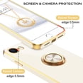 thumbnail image 2 of iPhone SE 2022 Case,iPhone SE 2020 Case,iPhone 8 Case, iPhone 7 Case with Rotatable Ring Holder Magnetic Kickstand Slim Shockproof Protective Phone Cover for iPhone SE 3rd/2nd Gen 4.7", White, 2 of 18