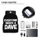 thumbnail image 5 of Mochila para portátil Everyone Needs a Dave, bolso de viaje, informal, para la universidad, para el trabajo, de color negro, ideal como regalo para hombres y mujeres., 5 of 5