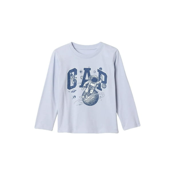Camisa GAP de manga larga con estampado Jet Stream para bebés y niños, 2 años