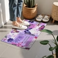 thumbnail image 4 of Purple Butterfly Flower Text Pattern Door Rugs,Washable Non Slip Door Mats Indoor,Decorative Door Mats,Entry Mat Indoor for Entrance,Bedroom,Kitchen,Bathroom,16"x24", 4 of 6