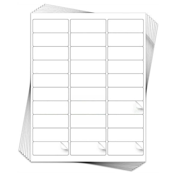 SJPACK 30 UP Address Labels for Laser Inkjet Printers 1" x 2-5/8", Pack of 15000 Labels