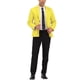 thumbnail image 2 of CHAQUETA DE TRAJE CHIC PARA HOMBRE INSPIRE, CON SOLAPA EN V, MANGA LARGA, VENTILACIÓN SENCILLA EN LA PARTE TRASERA, BLAZER DE UN BOTÓN, TAMAÑO 38, COLOR AMARILLO, 2 of 6