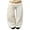 Ivory, variant on LMLYSoH Women's Plus Size Casual Pants Fashionable Solid Color Waist Tie Loose Fit Wide Leg Pants