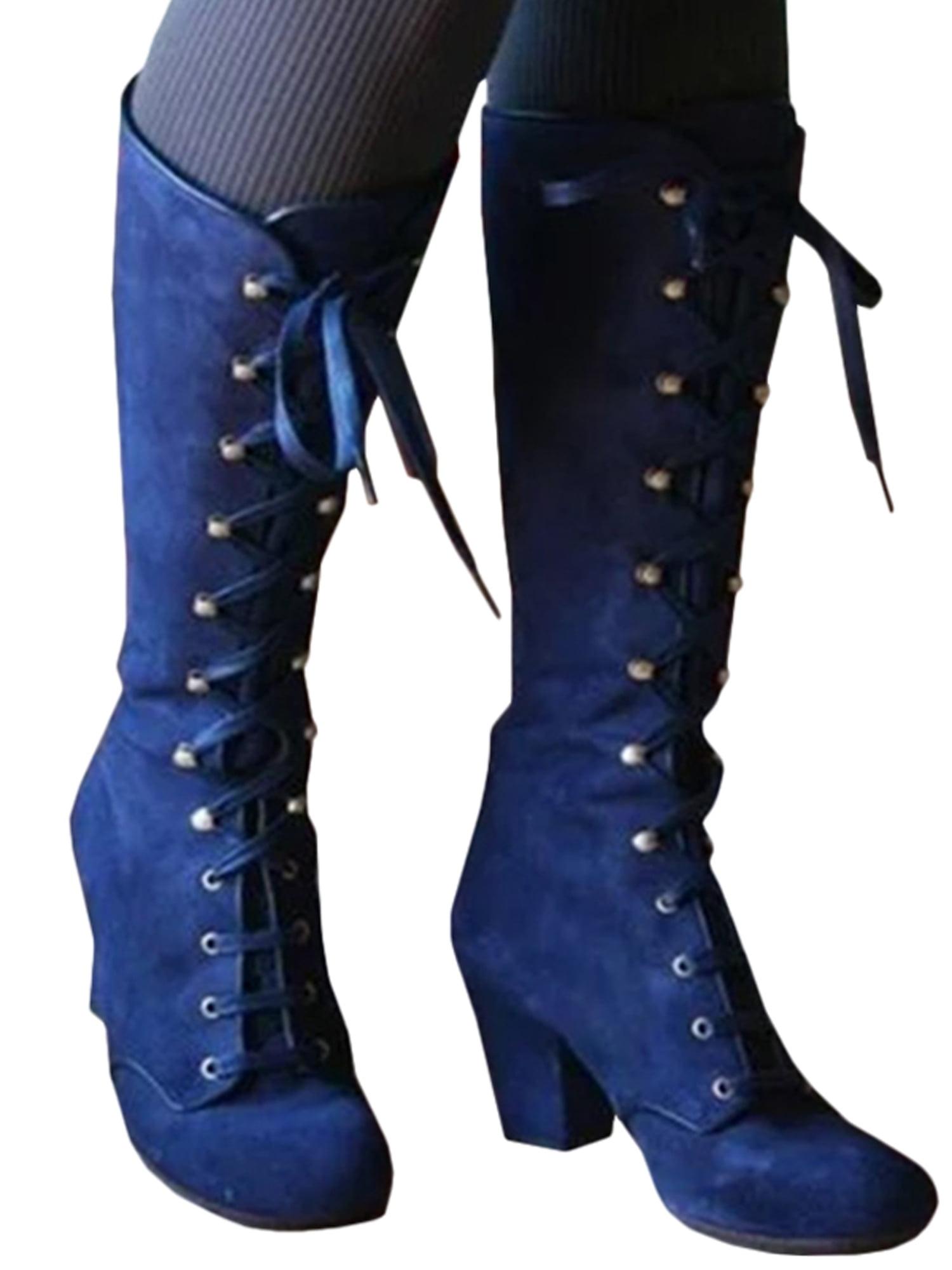 faux suede block heel booties