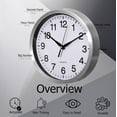 thumbnail image 3 of Reloj de pared Clockswise 20 cm redondo, cuarzo, segundero continuo silencioso, 3 of 8