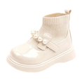 thumbnail image 2 of LvhaoGJOB Sock Boots for Kids Stretchy Knit Shaft Pearl Decoration sock boots ankle boots All Season Footwear, 2 of 6