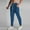Blue, variant on Zylanna Men's Casual Pants, Stretchable Baggy Drawstring Waist with Pockets Comfortable Joggers for Winter Sports White
