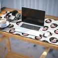 thumbnail image 3 of Long Mouse Pads for Desk,White Cow Oval Face Pattern Desk Mats on Top Of Desks, Desk Mouse Pad Extra Large with 3mm Non-Slip Base and Stitched Edge for Gaming,Office,Work,Home 35.4"x15.7", 3 of 6
