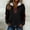 Black, variant on Msgweeeg Half-Zip Collared Sweatshirt Jacket, Midweight, Women's S-XXXL