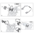 thumbnail image 3 of Navigation Motorcycle GPS Navigation Bracket Front Bar Stand Mobile Phone GPS Holder Charging Bracket Replacement for F750GS F850GS, 3 of 7