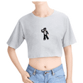 thumbnail image 2 of Odetari Merch Playdough Crop Top Midriff-Baring T-shirt Women Girl Rapper Short Sleeve, 2 of 3