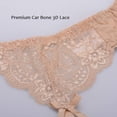 thumbnail image 2 of Zhuge Cinturón de Liguero Mujer, Lace Garter Belt Vintage con Tirantes Ajustables y Clip Metal, Sin calcetines y bragas,El estilo A,Talla Única Beige, 2 of 4