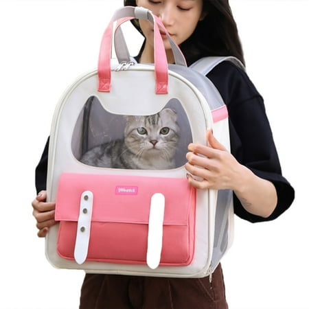 Carrier Bag for Small Pet Dog Carrier Backpack Portable Cats Carriers Sling Shoulder Bag Breathable Carry Bag for Kitten