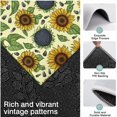 thumbnail image 3 of Yellow Sunflower Seed Leaf Pattern Kitchen Rugs Sets Of 3,Kitchen Runner Rugs Non Skid Washable,Decorative Kitchen Floor Mats for Kitchen,Sink,Laundry,17"x30"+ 17"x47" + 17"x59", 3 of 6