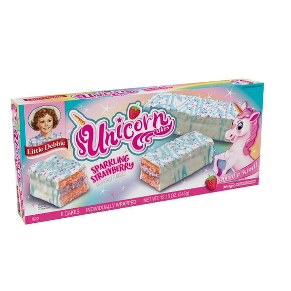 Little Debbie Strawberry Unicorn Cakes, 8 Count, 12.15 oz