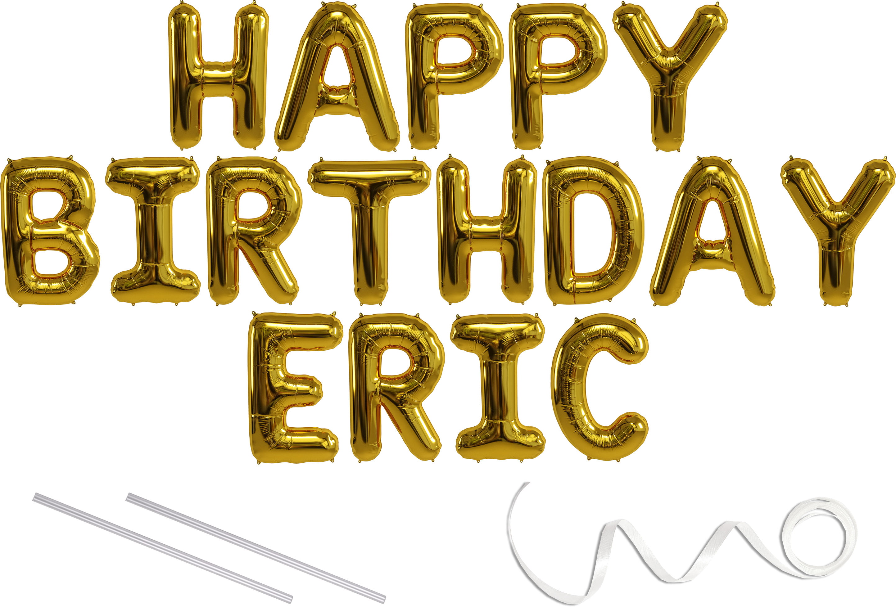 First Name ERIC Patch Happy Birthday Party Patch w// Balloon Design Logo 95O7