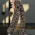 thumbnail image 2 of Zszcpp Women'S Casual Pants Personality Long Leopard Print Wide Leg Streetwear Holiday Stylish Trousers Casual Trouser, 2 of 9