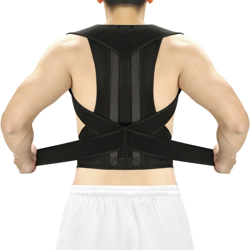 Black M） Clavicle Correction） YUIO Unisex Posture Corrector Lumbar Lower Back Support Shoulder Brace Pain Relief AU Back Posture Corrector 