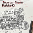 thumbnail image 6 of V12 Engine Building Kit for Adults, 65° V-Angle Supercar Engine Model with Motor, Precision Mechanical Model Engines Kit for Display & Collection, 6 of 7