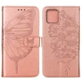 thumbnail image 2 of SaniMore Case for Google Pixel 7 (6.3" 2022), PU Leather Skin with Luxury Embossed Butterfly [Wrist Strap & Card Slots & Flip Kickstand] Full-body Shockproof Business Wallet Cover , Rosegold, 2 of 10