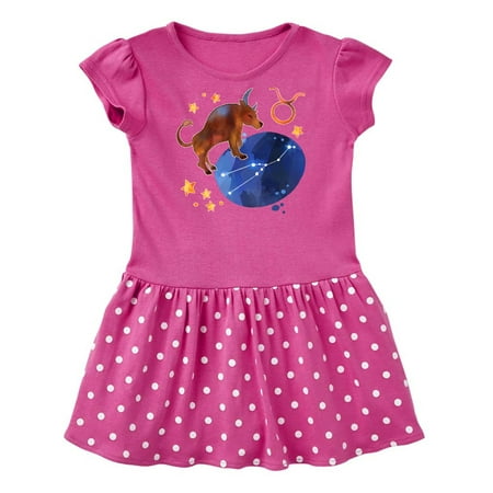 

Inktastic Taurus Constellation Zodiac Sign Illustration Gift Baby Girl Dress