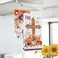 thumbnail image 3 of Hello Fall Religious Cross Flower Kitchen Dish Towels Set of 2, Fall for Jesus Christian Drying Hand Towels Pumpkin Baking Cooking Cloth, Autumn Seasonal Home Kitchen Decoration 18 x 26 Inch, 3 of 6