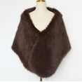 thumbnail image 6 of Lovzfmll Faux Fur Shawl Scarf for Women, Ultra-Soft Plush Warm Winter Shrugs, Elegant Cloak Cape for Dressy Bridal Wedding Party Gift, 6 of 7