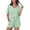 Green, variant on EKOUAER Pajamas 2 Piece V-Neck Lounge Sets Matching Outfits Shorts Sleepwear Loungewear Set with Pockets