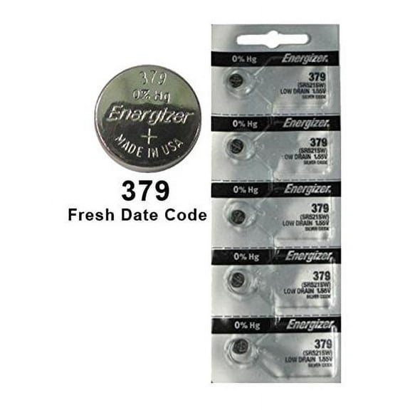 50X Energizer 379 Battery Silver Oxide Watch Button Low-Drain 1.55V SR521SW