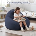 thumbnail image 6 of ROFIELTY Bean Bag Chair 3FT Foam Filled for Kids/Teens Washable Non-Slip Blue, 6 of 11