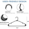 thumbnail image 4 of ACSTEP Plastic Hangers with Hooks, Plastic Clothes Hangers for Space Saving,Durable,60 Pack,White, 4 of 7